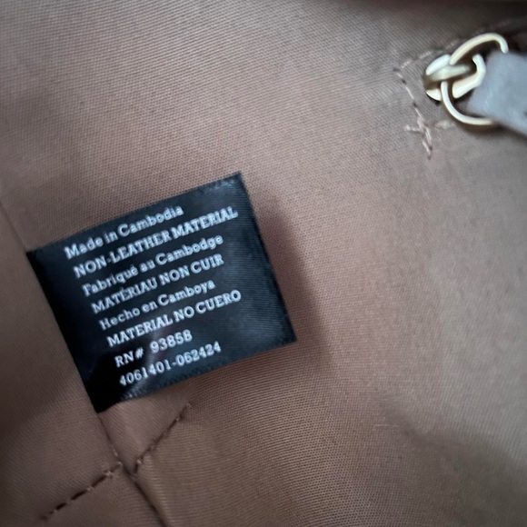 Nanette Lepore Pearl Colored Crossbody Bag with Faux Leather and Gold Hardware - Picture 10 of 10